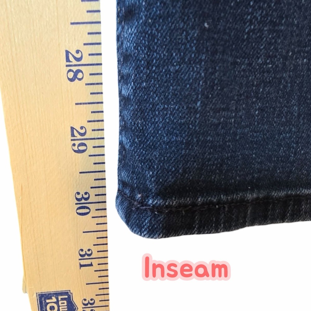 Levi's 525 Perfect Waist Bootcut Jeans Womens 8 M Dark Wash Stretch Denim - Picture 9 of 11